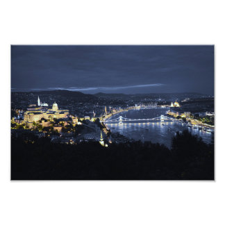 Stadt Budapest (Ungarn) am Foto Print