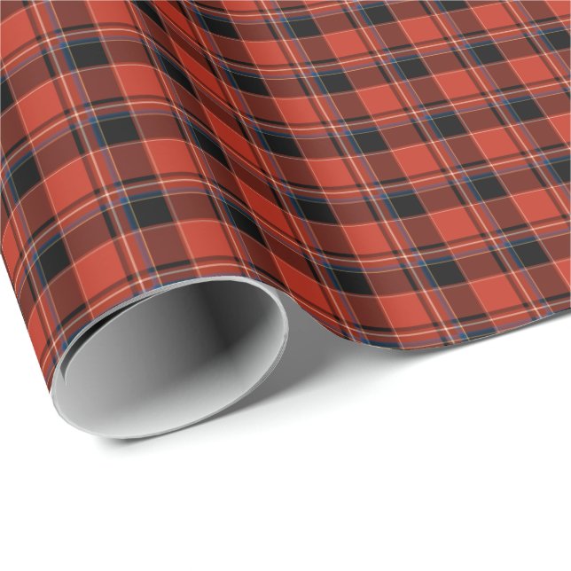 Stadt Calgary Alberta Kanada Tartan Geschenkpapier (Rolleneckpunkt)