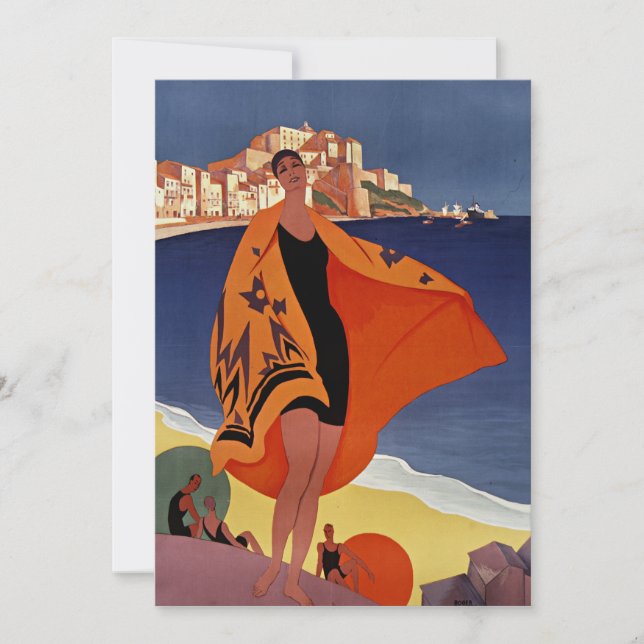 Stadt Calvi in Haute-Corse, Frankreich Einladung (Vorderseite)