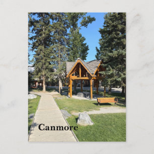 Stadt Canmore in Alberta Kanada Feiertagspostkarte