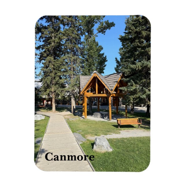 Stadt Canmore in Alberta Kanada Magnet (Vertikal)