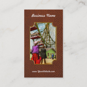 Stadt - Chicago,IL - Das erste Riesenrad 1893 Visitenkarte