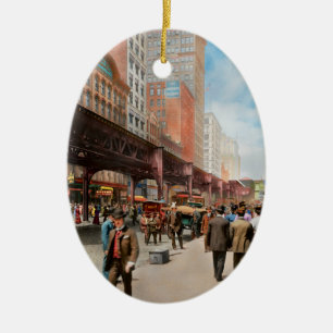 Stadt - Chicago, IL - Historische Wabash Ave 1907 Keramik Ornament