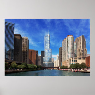 Stadt - Chicago IL - Trump Tower Poster