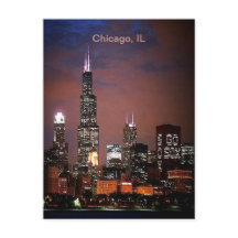 Stadt Chicago Illinois Night Skyline