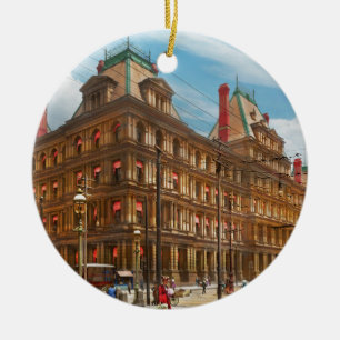 Stadt - Cincinnati, OH - Das Bundesstaatliche Gebä Keramik Ornament