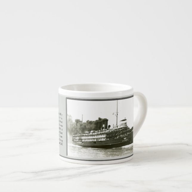Stadt Cleveland III B&W Espresso Tasse (Vorderseite Rechts)