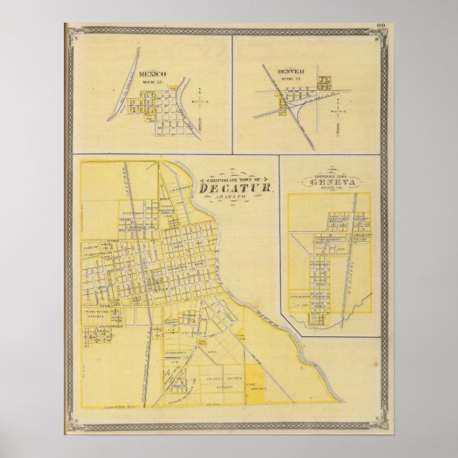Stadt Decatur Poster (Vorne)