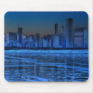 Stadt der breiter Schultern und des Michigansees Mousepad