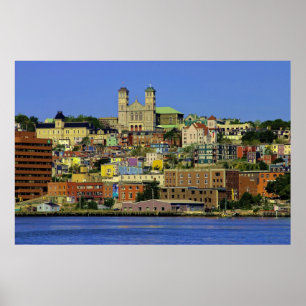 Stadt der Farben Poster