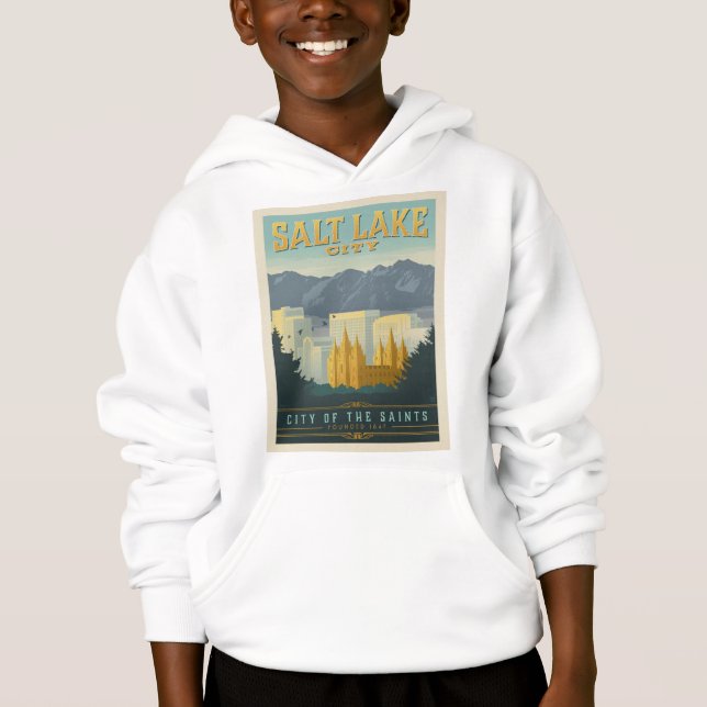Stadt der Heiligen | Salt Lake City, Utah Hoodie (Vorderseite)