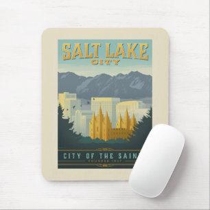 Stadt der Heiligen   Salt Lake City, Utah Mousepad