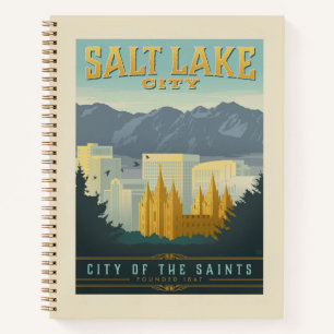 Stadt der Heiligen   Salt Lake City, Utah Notizbuch