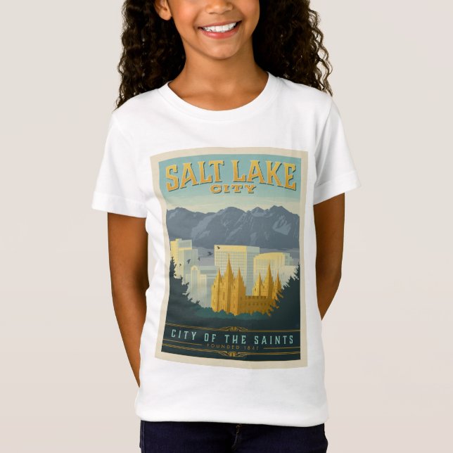 Stadt der Heiligen | Salt Lake City, Utah T-Shirt (Vorderseite)