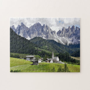 Stadt der italienischen Dolomiten - Puzzle