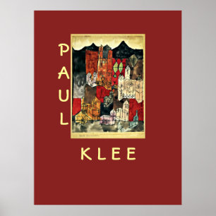 Stadt der Kirchen von Paul Klee Poster
