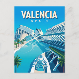 Stadt der Künste und Wissenschaften Spanien Postkarte