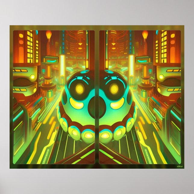 Stadt der Monstrocity Poster (Vorne)
