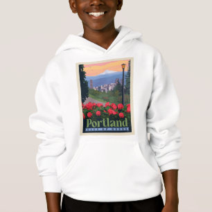 Stadt der Rose   Portland, Oregon Hoodie