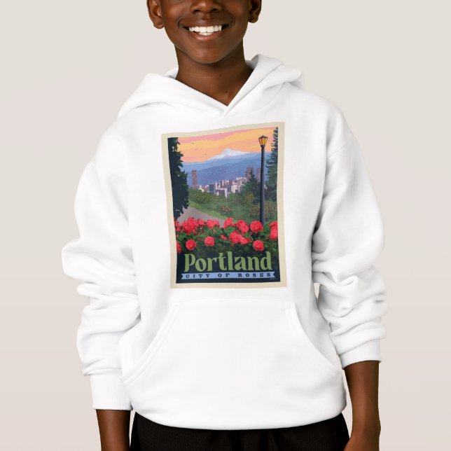Stadt der Rose | Portland, Oregon Hoodie (Vorderseite)