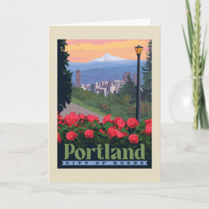 Stadt der Rose   Portland, Oregon Karte