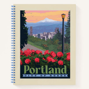 Stadt der Rose Portland, Oregon Notizbuch