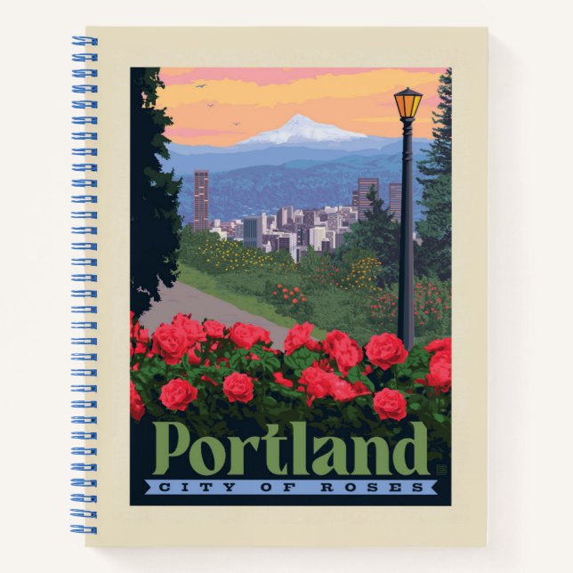 Stadt der Rose | Portland, Oregon Notizbuch (Vorderseite)