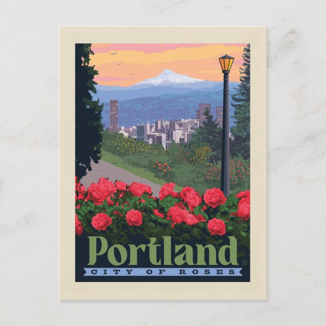 Stadt der Rose | Portland, Oregon Postkarte (Vorderseite)