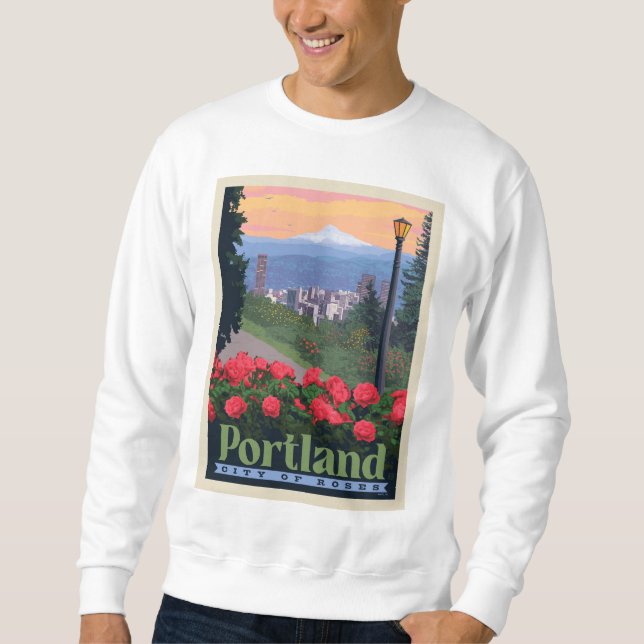 Stadt der Rose | Portland, Oregon Sweatshirt (Vorderseite)