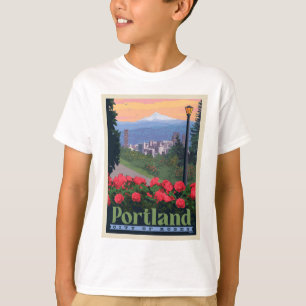 Stadt der Rose Portland, Oregon T-Shirt