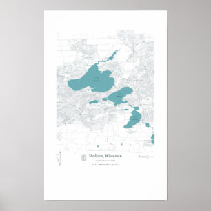 Stadt der Seen von Madison Poster