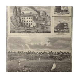 Stadt der Storm Seebrauerei, Muscatine Gbd Fliese