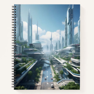 Stadt der Zukunft Notizbuch