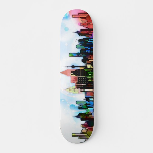 Stadt des Farbskateboards Skateboard (Vorne)