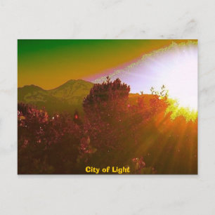 Stadt des Lichts Postkarte