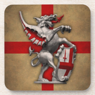 Stadt des London-Drache-Korken-Untersetzer Getränkeuntersetzer