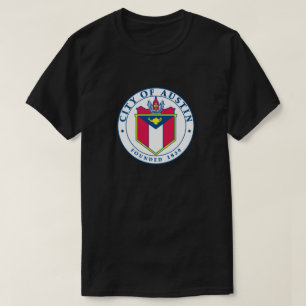 Stadt des offiziellen Siegel-T - Shirt Austins