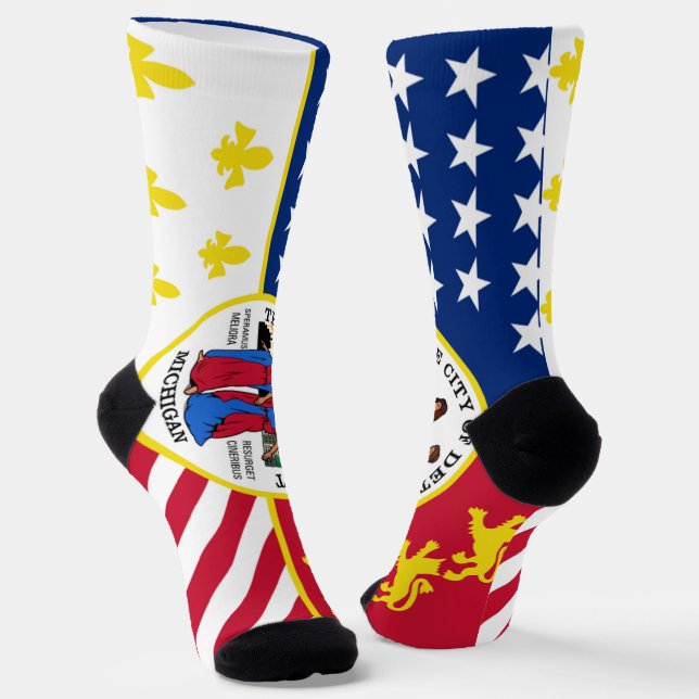 Stadt Detroit (Michigan) Socken (Gewinkelt)