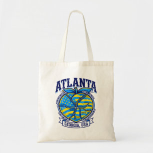 Stadt Die Atlanta Georgia USA Transitkarte Pfirsic Tragetasche
