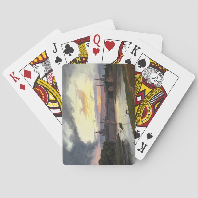 Stadt Dresden bei Sunset (deutsche Landschaft) Spielkarten (Rückseite)