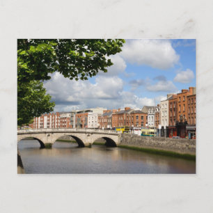 Stadt Dublin in Irland Postkarte