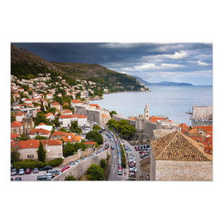 Stadt Dubrovnik in Kroatien Fotodruck