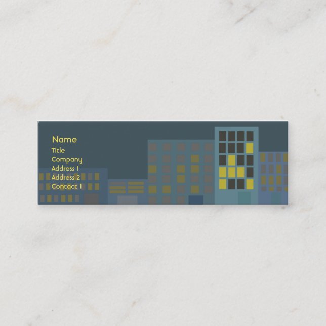 Stadt - dünn mini visitenkarte (Vorderseite)