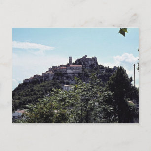 Stadt Eze, Côte d'Azur Postkarte
