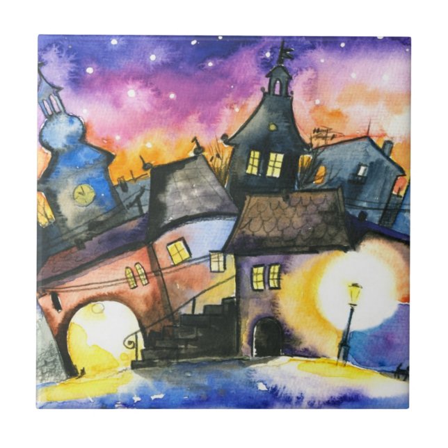 Stadt Fliese (Vorderseite)