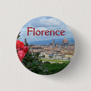 Stadt Florenz, Italien Button