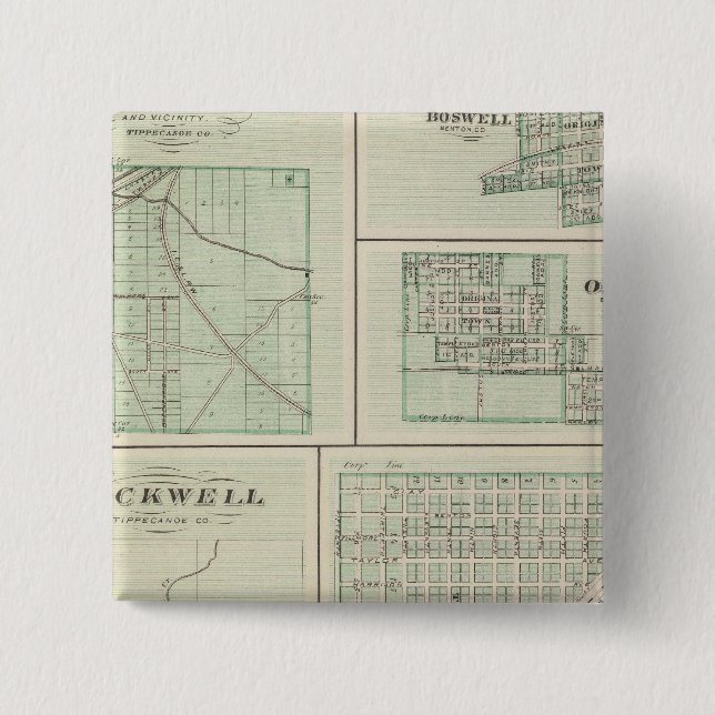 Stadt Fowler, Benton Co Button (Vorderseite)