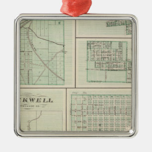 Stadt Fowler, Benton Co Ornament Aus Metall