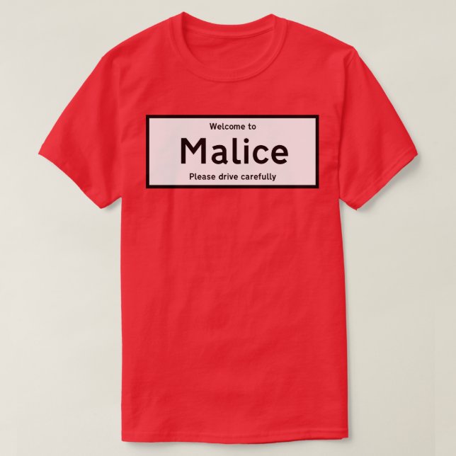 Stadt genannt Malice T-Shirt (Design vorne)