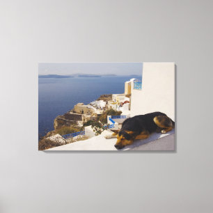 Stadt Griechenlands, Santorini Insel, Oia, Leinwanddruck